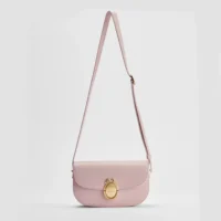 Dior Women Small Dior Médaillon Flap Bag Rose Tendre Grained Calfskin M3919QDWP