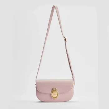 Dior Women Small Dior Médaillon Flap Bag Rose Tendre Grained Calfskin M3919QDWP