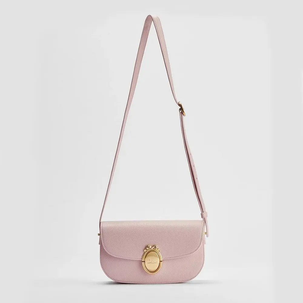Dior Women Small Dior Médaillon Flap Bag Rose Tendre Grained Calfskin M3919QDWP (1) Dior Women Small Dior Médaillon Flap Bag Rose Tendre Grained Calfskin M3919QDWP