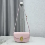 Dior Women Small Dior Médaillon Flap Bag Rose Tendre Grained Calfskin M3919QDWP