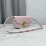 Dior Women Small Dior Médaillon Flap Bag Rose Tendre Grained Calfskin M3919QDWP