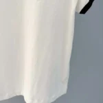 Dior Women T-Shirt White and Black Cotton and Linen Jersey 513T07B4222