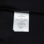 Dior Women T-Shirt with Dior Clover Embroidery Regular Fit Black Cotton Jersey