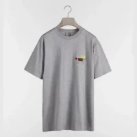 Dior Women T-Shirt with Horse Embroidery Relaxed Fit Gray Cotton Jersey 683J624A0677