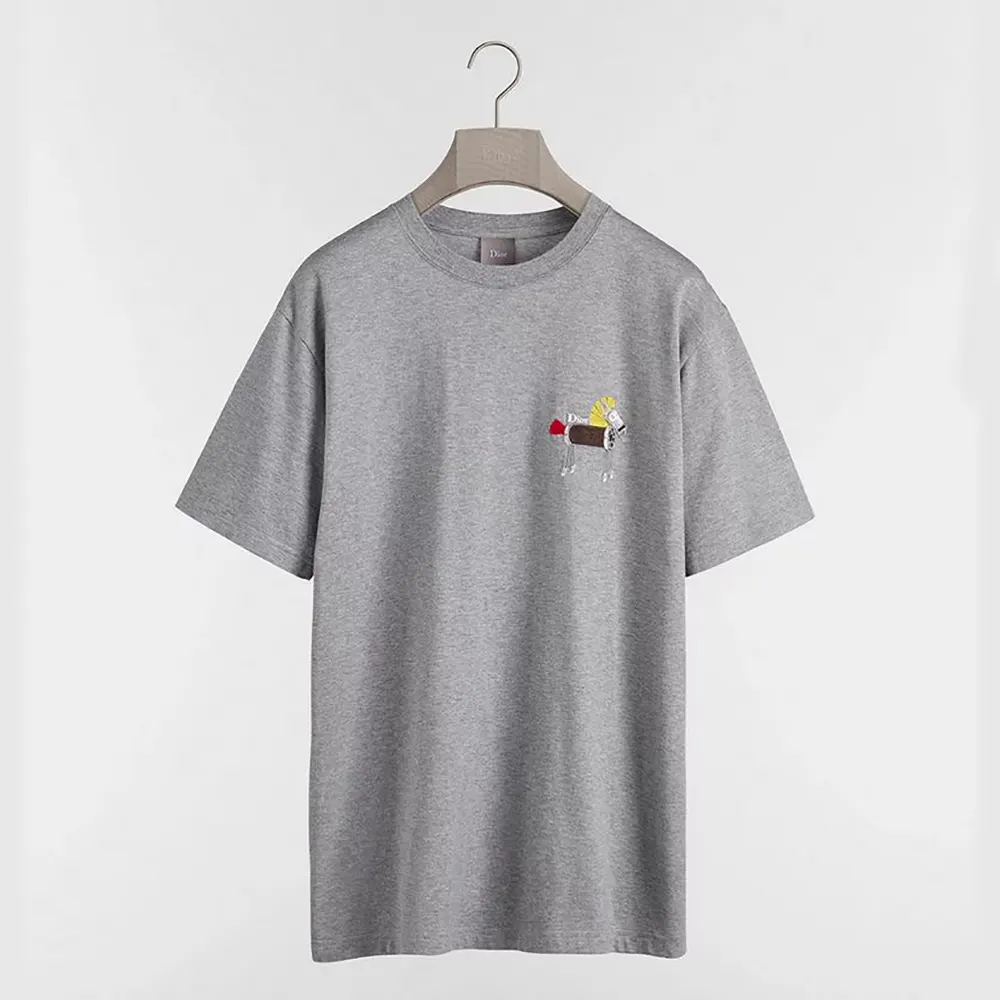 Dior Women T-Shirt with Horse Embroidery Relaxed Fit Gray Cotton Jersey 683J624A0677 (1) Dior Women T-Shirt with Horse Embroidery Relaxed Fit Gray Cotton Jersey 683J624A0677