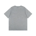 Dior Women T-Shirt with Horse Embroidery Relaxed Fit Gray Cotton Jersey 683J624A0677