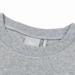 Dior Women T-Shirt with Horse Embroidery Relaxed Fit Gray Cotton Jersey 683J624A0677