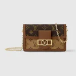 Louis Vuitton Women Dauphine Chain Wallet M68746