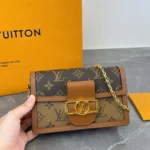 Louis Vuitton Women Dauphine Chain Wallet M68746