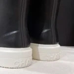 Chanel Women CC Monogram Bicolor Rain Boots-Black/White