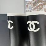 Chanel Women CC Monogram Bicolor Rain Boots-Black/White