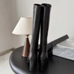 Chanel Women High Boots Calfskin-Black G47497