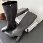 Chanel Women High Boots Calfskin-Black G47497