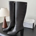 Chanel Women High Boots Calfskin-Black G47497