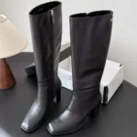 Chanel Women High Boots Calfskin-Black G47497