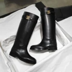 Chanel Women High Boots Calfskin-Black G47506B25777
