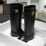 Chanel Women High Boots Calfskin-Black G47506B25777