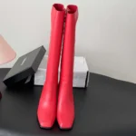 Chanel Women High Boots Calfskin-Red G47497 - Image 2
