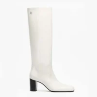 Chanel Women High Boots Calfskin-White G47497