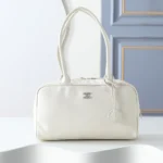 Chanel Women Large Bowling Bag Calfskin Gold Tone Metal AS6211