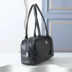 Chanel Women Large Bowling Bag Calfskin Gold Tone Metal AS6211