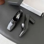 Chanel Women Moccasins Shiny Calfskin-Black G47492