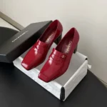 Chanel Women Moccasins Shiny Calfskin-Burgundy G47492 - Image 2