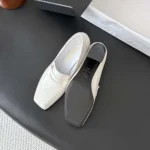 Chanel Women Moccasins Shiny Calfskin-White G47492