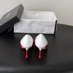 Chanel Women Pumps Lambskin & Calfskin-Red & White G47474