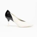 Chanel Women Pumps Lambskin & Calfskin-White & Black G47474
