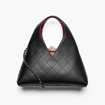 Chanel Women Shopping Bag Calfskin & Gold-Tone Metal-Black AS6390