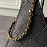 Chanel Women Shopping Bag Calfskin & Gold-Tone Metal-Black AS6390