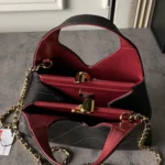 Chanel Women Shopping Bag Calfskin & Gold-Tone Metal-Black AS6390