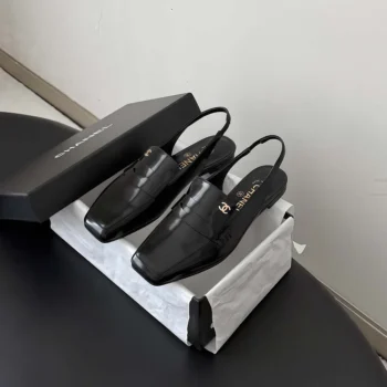 Chanel Women Slingbacks Shiny Calfskin-Black G47491