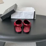 Chanel Women Slingbacks Shiny Calfskin-Red G47491