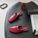 Chanel Women Slingbacks Shiny Calfskin-Red G47491