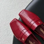 Chanel Women Slingbacks Shiny Calfskin-Red G47491