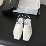 Chanel Women Slingbacks Shiny Calfskin-White G47491