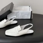 Chanel Women Slingbacks Shiny Calfskin-White G47491