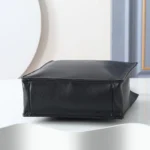 Chanel Women Small Shopping Bag Calfskin & Gold-Tone Metal-Black - Image 5
