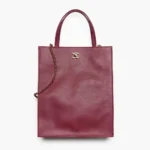 Chanel Women Small Shopping Bag Calfskin & Gold-Tone Metal-Dark Burgundy