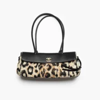 Chanel Women Small Shopping Bag Tweed Mixed Fibers Calfskin & Gold-Tone Metal