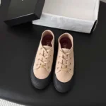 Chanel Women Sneakers Suede Calfskin-Beige G47560