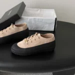 Chanel Women Sneakers Suede Calfskin-Beige G47560