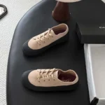 Chanel Women Sneakers Suede Calfskin-Beige G47560