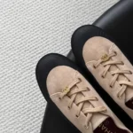 Chanel Women Sneakers Suede Calfskin-Beige G47560