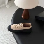 Chanel Women Sneakers Suede Calfskin-Beige G47560