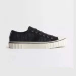 Dior Unisex Hooper Low-Top Sneaker Black Dior Oblique Jacquard and Black Suede Calfskin