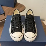 Dior Unisex Hooper Low-Top Sneaker Black Dior Oblique Jacquard and Black Suede Calfskin