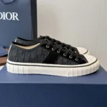 Dior Unisex Hooper Low-Top Sneaker Black Dior Oblique Jacquard and Black Suede Calfskin